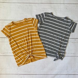 Rumi + Ryder Girls Tie-Front Tops